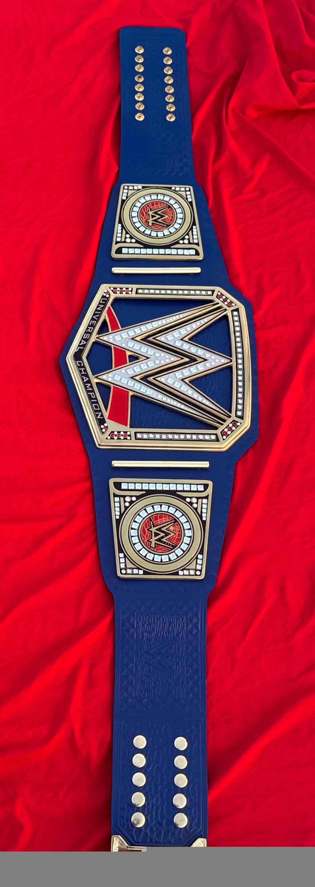 Blue Universal Championship Replica Title Belt blue strap