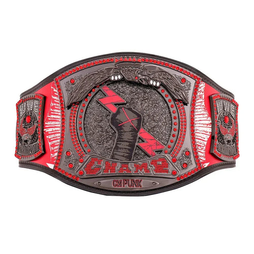 CM Punk Chicago Blackhawks Signature Series Spinner Championship Replica Belt
