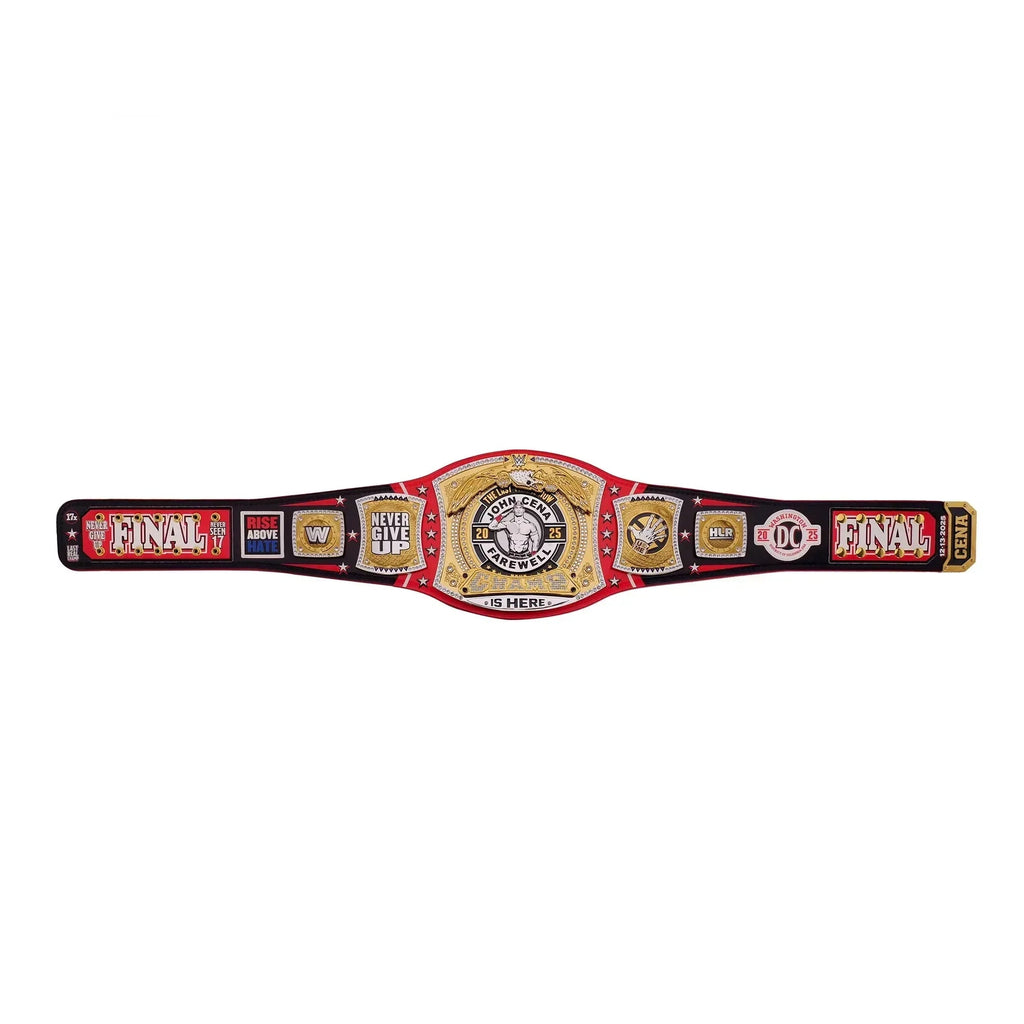 John Cena Farewell 2025 Spinner Championship Belt Replica – Washington Gold Wrestling Title