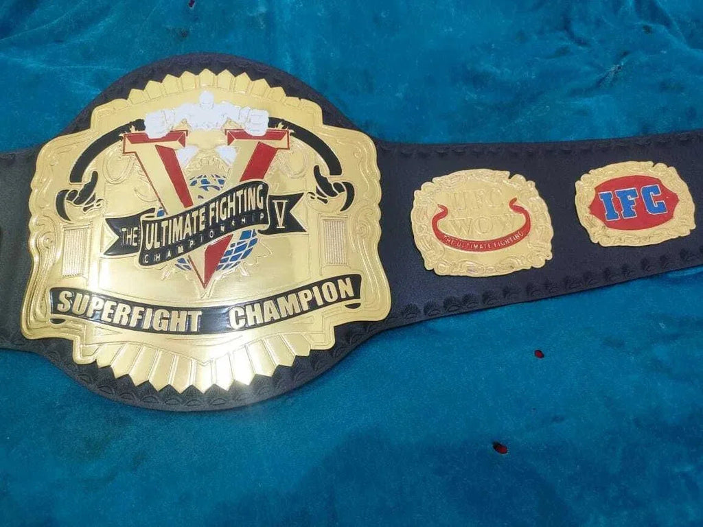 Old UFC SuperFight Championship Belt Replica The Ultimate Fighting Title Belt