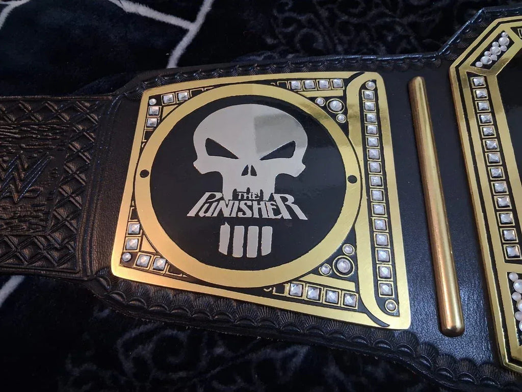 Punisher Skull Wrestling Championship Replica Belt – 4MM Heavyweight