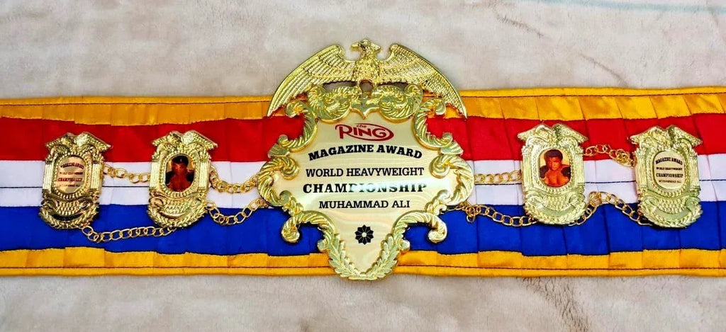 Ring Magazine Muhammad Ali World Heavyweight Championship Replica Belt