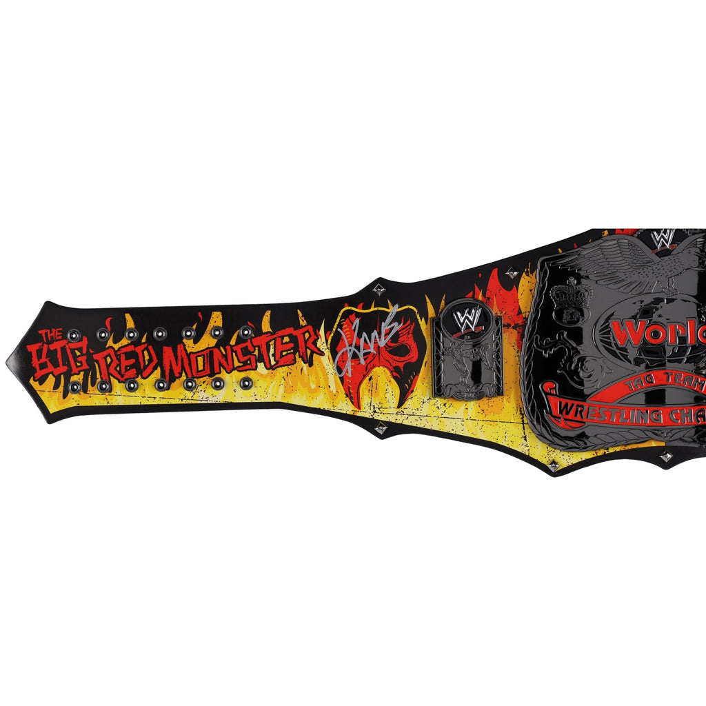 The Undertaker & Kane WWE Autographed Brothers of Destruction Replica Championship Title Belt