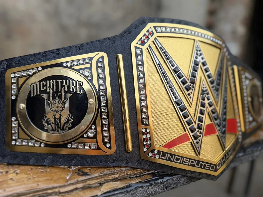 NEW Undisputed Wrestling Championship Replica Title Belt – Drew McIntyre Side Plates