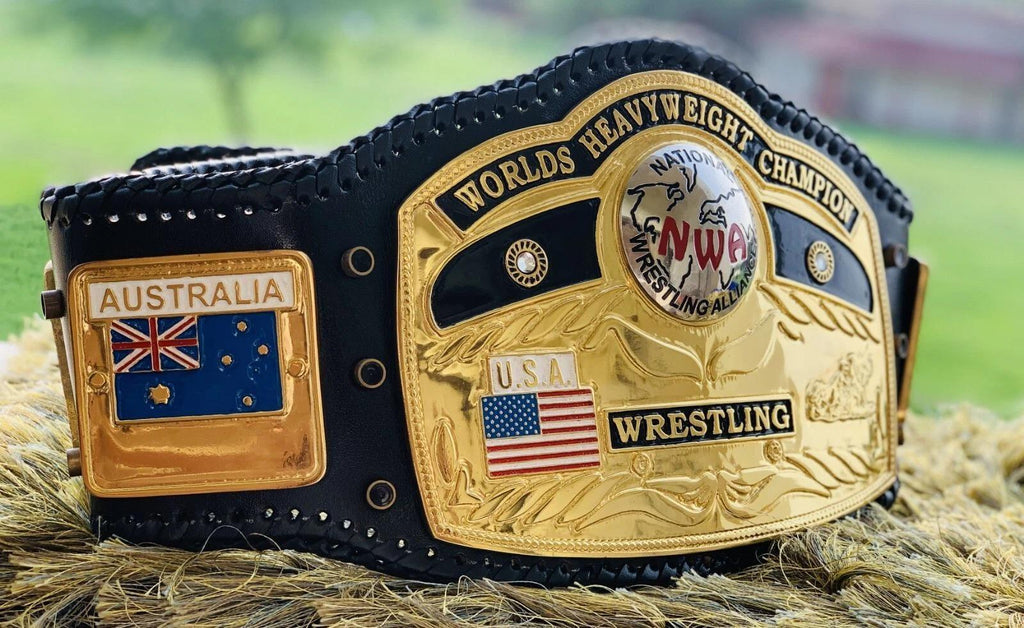 NWA Domed Globe World Heavyweight Wrestling Championship Replica Belt